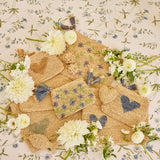 Small Heart Raffia Zip-Pouch in Denim Blue by AERIN at Fig Linens and Home - Lifestyle Photo