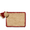 AERIN Small Raffia Pouch with Geranium Border at Fig Linens and Home