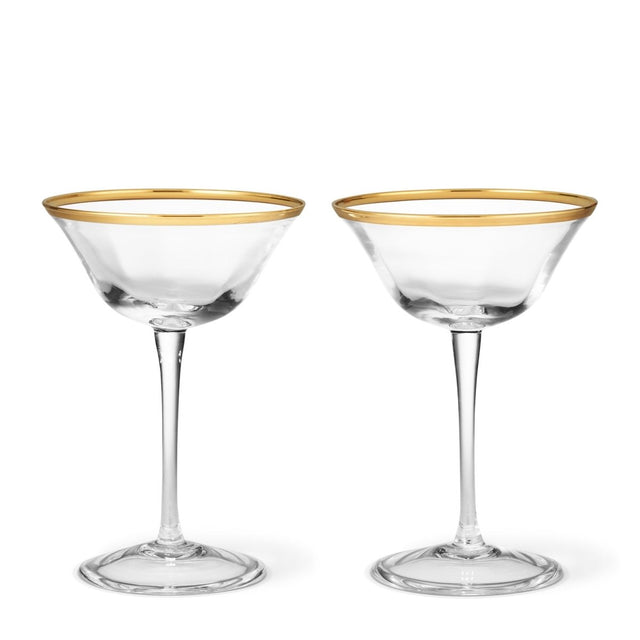 Sophia Crystal Coupes Set of Two by AERIN at Fig Linens and Home - View 1