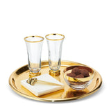 AERIN Sophia Flutes - Set of 2 Crystal Champagne Flutes at Fig Linens and Home - Lifestyle 1