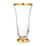 AERIN Sophia Flute - Crystal and Gold Champagne Flute at Fig Linens and Home
