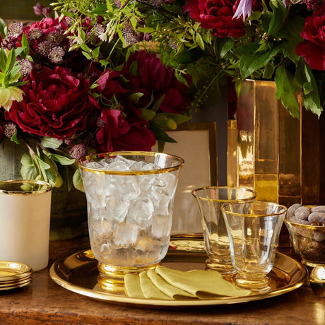 Sophia Tumblers Set of 4 by AERIN shown with Various Barware at Fig Linens and Home