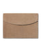 Suede Envelope Clutch in Sand by AERIN at Fig Linens and Home - Flap Down