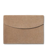 Suede Envelope Clutch in Sand by AERIN at Fig Linens and Home - Flap Down