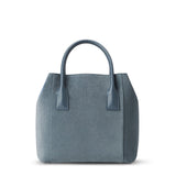 Suede Nano Weekender Bag in Denim by AERIN at Fig Linens and Home 3