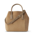 Suede Nano Weekender Bag Sand | AERIN at Fig Linens and Home