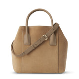 Suede Nano Weekender Bag Sand | AERIN at Fig Linens and Home
