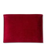 Suede Pouch Cherry by AERIN at Fig Linens and Home - View 2