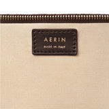 Suede Pouch Chocolate by AERIN at Fig Linens and Home - View 3