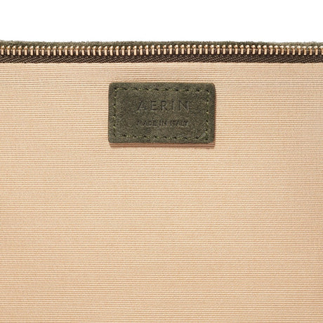 Suede Pouch Loden by AERIN 10"l x 7"h Loden at FIG LINENS AND HOME 4