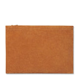 Suede Pouch Nutmeg by AERIN at Fig Linens and Home - View 2