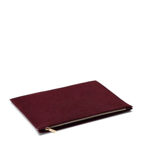 Suede Pouch Ruby by AERIN at Fig Linens and Home - View 1