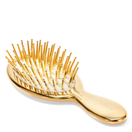 Travel Gold Hairbrush by AERIN at Fig LInens and Home 1