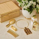 Travel Gold Hairbrush by AERIN - Lifestyle at Fig Linens and Home 2