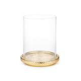 Tulln Hurricane by AERIN | Glass and Brass-Finish Pillar Candle Holder 2