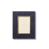 Valentina Velvet Frame in Dusk Blue - 4 x 6 by AERIN at Fig Linens and Home - Front