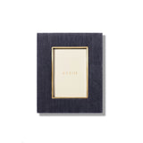 Valentina Velvet Frame in Dusk Blue - 4 x 6 by AERIN at Fig Linens and Home - Front