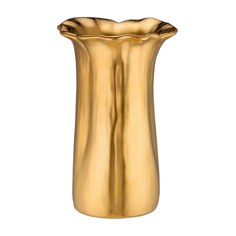 Valera Small Vase in Gold | AERIN at Fig Linens and Home - View 1