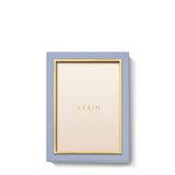 Varda Lacquer Frame in French Blue - 5 x 7 by AERIN 6.1" x 8.1" x 1.0" French Blue at FIG LINENS AND HOME 1