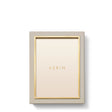 Varda Lacquer Frame in Taupe - 5 x 7 by AERIN 6.1" x 8.1" x 1.0" Taupe at FIG LINENS AND HOME 1