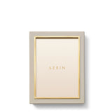 Varda Lacquer Frame in Taupe - 5 x 7 by AERIN 6.1" x 8.1" x 1.0" Taupe at FIG LINENS AND HOME 1