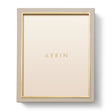 Varda Lacquer Frame in Taupe - 8 x 10 by AERIN 9.1" x 11.1" x 2.0" Taupe at FIG LINENS AND HOME 1