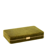 Velvet Backgammon in Moss by AERIN at Fig Linens and Home 2
