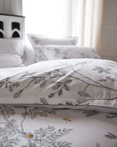 Saison White Bedding Alexandre Turpault Detail View 3 - Organic Cotton at Fig Linens and Home