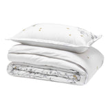 Stack with Pillow and Duvet - Saison White Bedding Alexandre Turpault