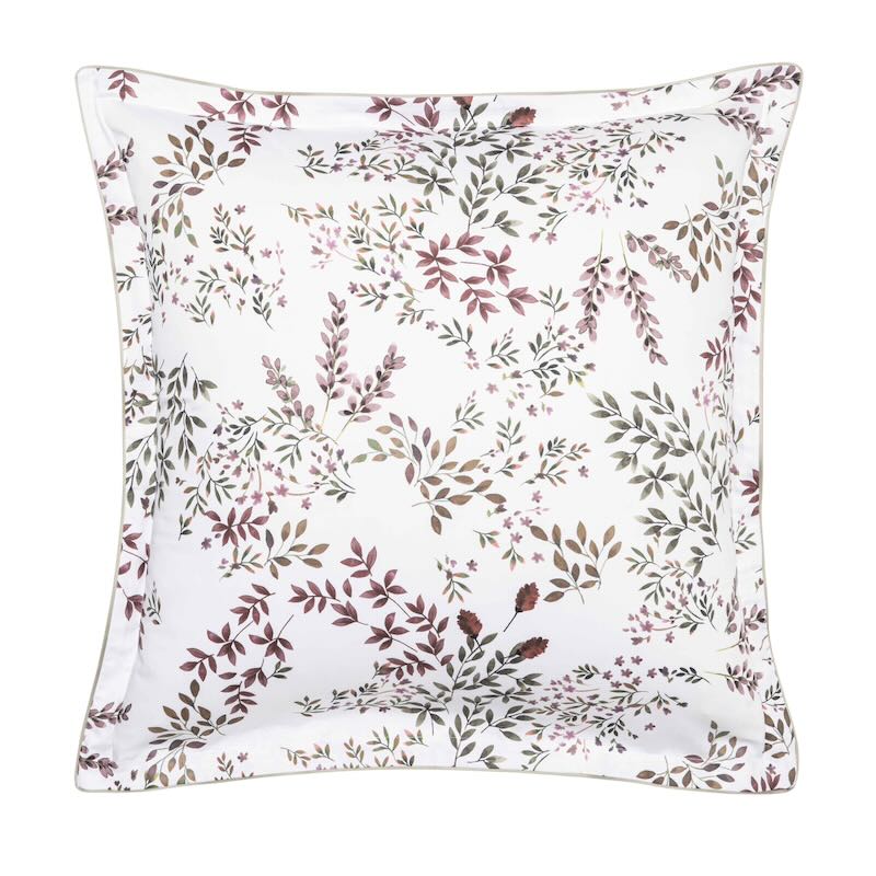 Euro Sham - Alexandre Turpault Tourbillon Cosmos Flower Organic Cotton Bedding at Fig Linens & Home