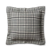 Aberdeen Euro Pillow Sham by Alicia Adams Alpaca - Dark Grey and Charcoal