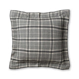 Aberdeen Euro Pillow Sham by Alicia Adams Alpaca - Dark Grey and Charcoal