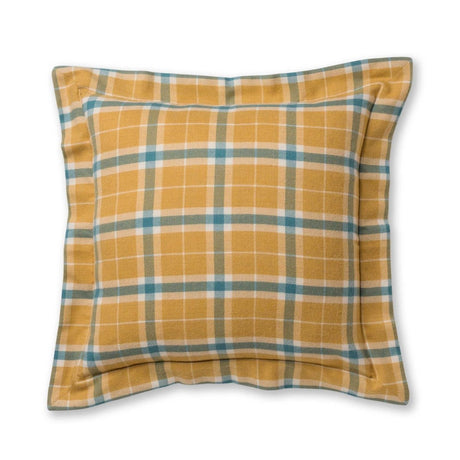 Aberdeen Euro Pillow Sham by Alicia Adams Alpaca - French Yellow and Teal