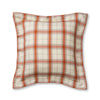 Aberdeen Euro Pillow Sham by Alicia Adams Alpaca - Ivory and Orange