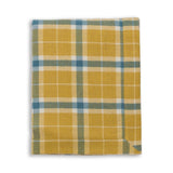 Alicia Adams Alpaca Aberdeen Throw - French Yellow and Teal at Fig Linens and Home