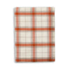 Alicia Adams Alpaca Aberdeen Throw - Ivory and Orange at Fig Linens and Home