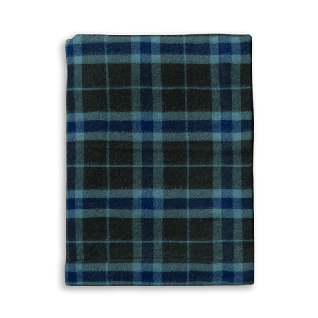 Alicia Adams Alpaca Aberdeen Throw - Velvet Green and Indigo at Fig Linens and Home