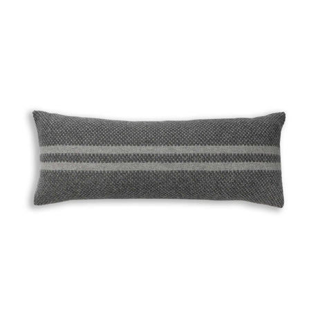 Big Sur Long Lumbar Pillow in Grey / Light Grey | Alicia Adams Alpaca at Fig Linens and Home