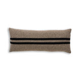 Big Sur Long Lumbar Pillow in Light Camel / Black | Alicia Adams Alpaca at Fig Linens and Home