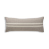 Big Sur Long Lumbar Pillow in Light Taupe / Ivory | Alicia Adams Alpaca at Fig Linens and Home