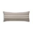 Big Sur Long Lumbar Pillow in Light Taupe / Ivory | Alicia Adams Alpaca at Fig Linens and Home