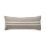 Big Sur Long Lumbar Pillow in Light Taupe / Ivory | Alicia Adams Alpaca at Fig Linens and Home