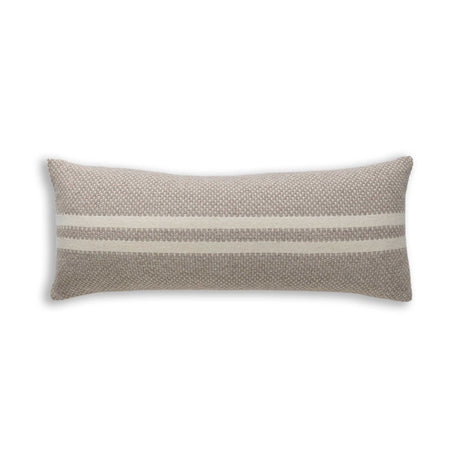 Big Sur Long Lumbar Pillow in Light Taupe / Ivory | Alicia Adams Alpaca at Fig Linens and Home