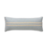 Big Sur Long Lumbar Pillow in Spa Blue / Ivory | Alicia Adams Alpaca at Fig Linens and Home