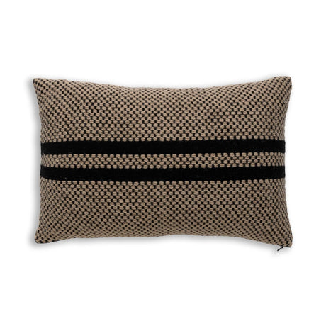 Big Sur Lumbar Pillow in Light Camel / Black | Alicia Adams Alpaca at Fig Linens and Home