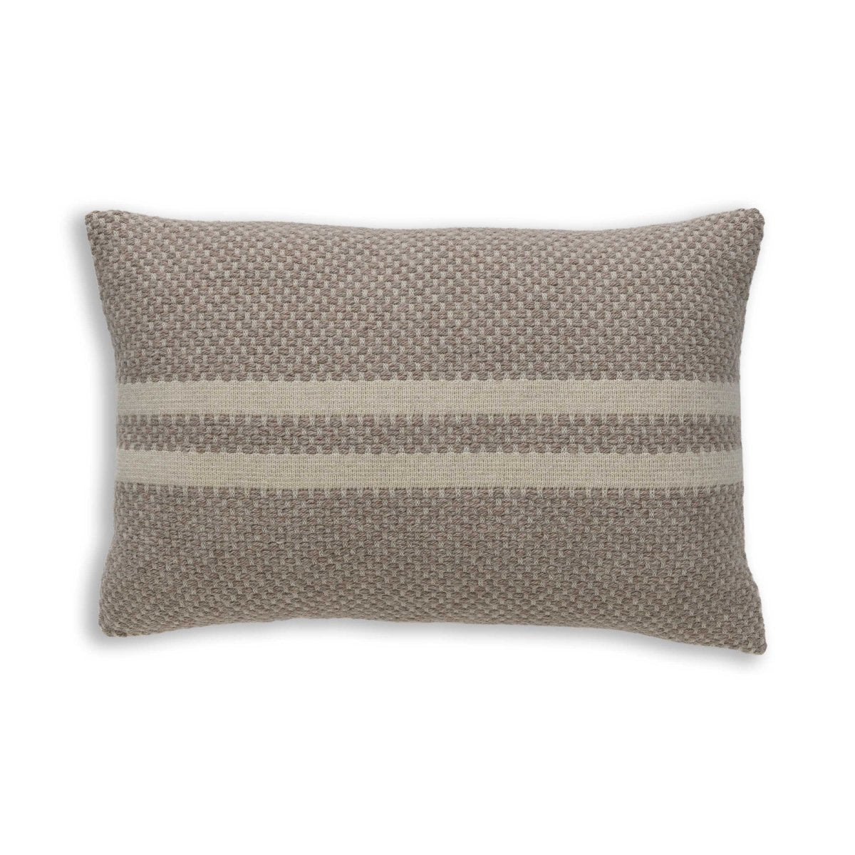 Big Sur Lumbar Pillow in Light Taupe / Ivory | Alicia Adams Alpaca at Fig Linens and Home
