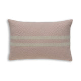 Big Sur Lumbar Pillow in Pink Powder / Ivory | Alicia Adams Alpaca at Fig Linens and Home