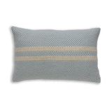 Big Sur Lumbar Pillow in Spa Blue / Ivory | Alicia Adams Alpaca at Fig Linens and Home