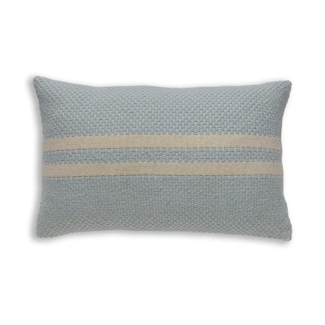 Big Sur Lumbar Pillow in Spa Blue / Ivory | Alicia Adams Alpaca at Fig Linens and Home