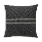 Big Sur Square Pillow in Grey / Light Grey | Alicia Adams Alpaca at Fig Linens and Home